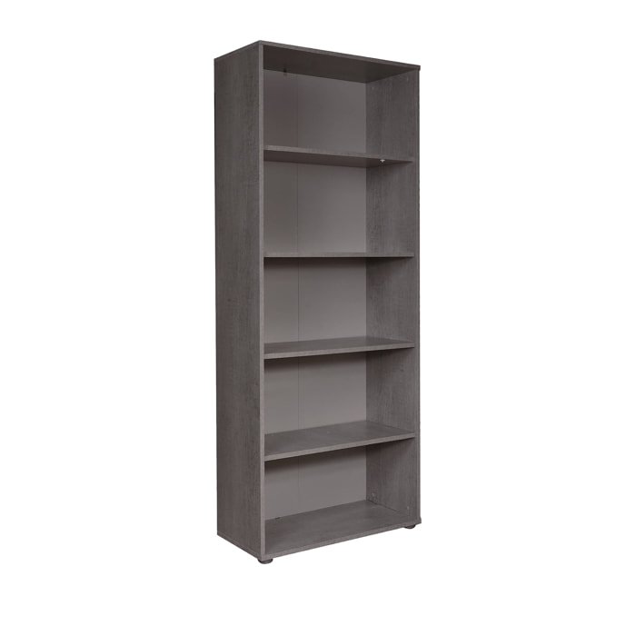 Libreria 4 ripiani, 79 x 34 x 188, Cemento