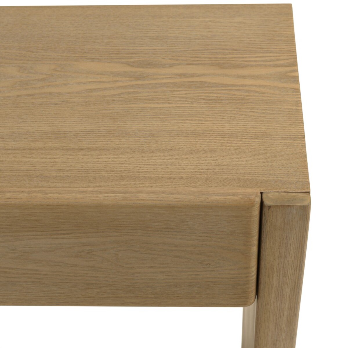 ELLA - Console L160 couleur naturelle 3 tiroirs design arrondi