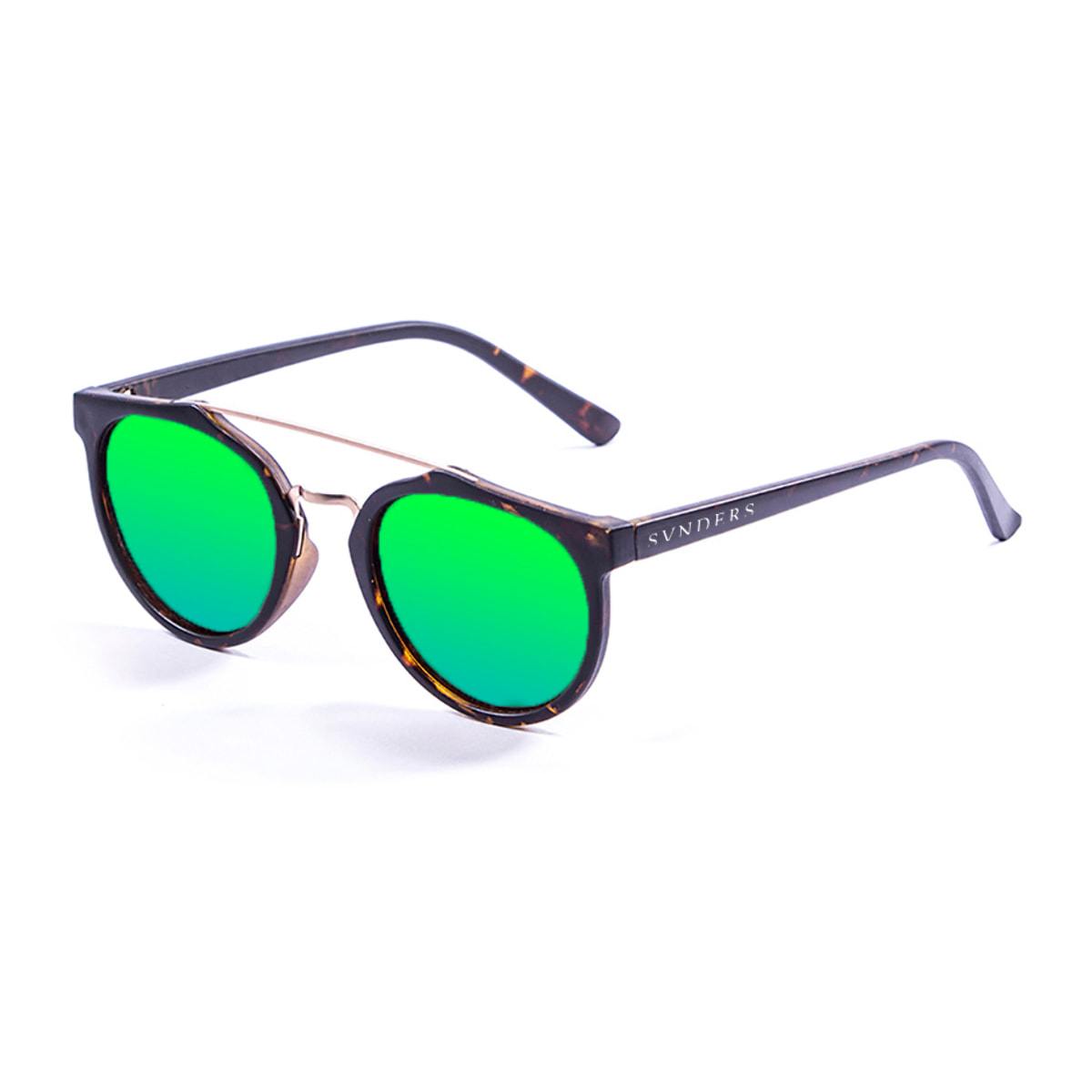 GAFAS DE SOL SUNPERS BIARRITZ DOUBLE METAL BRIDGE de color Verde