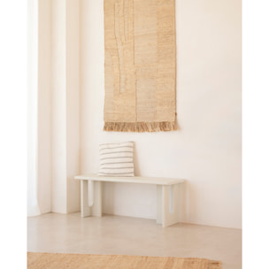 Banc en microciment en 120x33cm Hauteur: 45 Longueur: 120 Largeur: 33