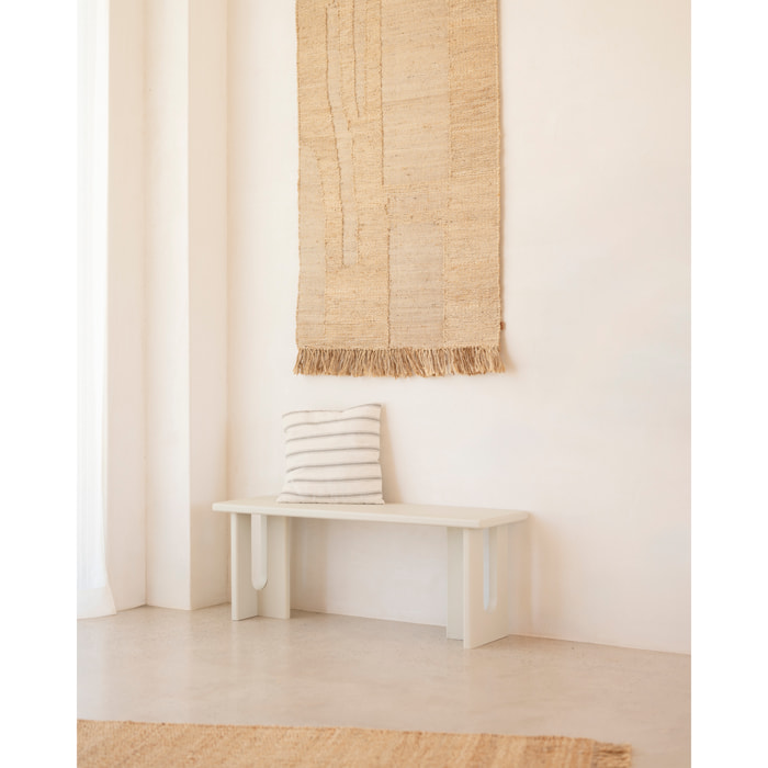 Banc en microciment en 120x33cm Hauteur: 45 Longueur: 120 Largeur: 33