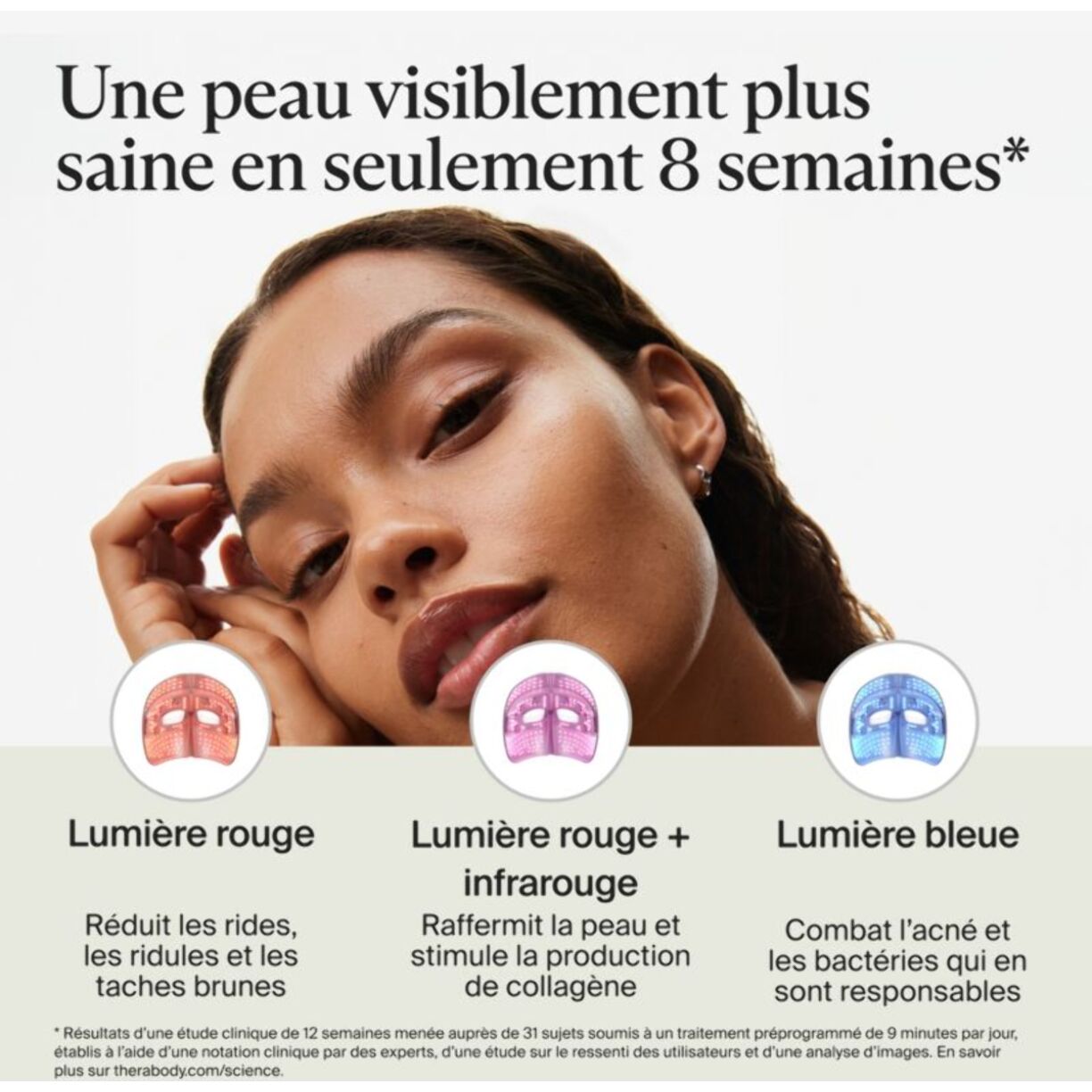 Masque LED THERABODY Theraface Mask GLO