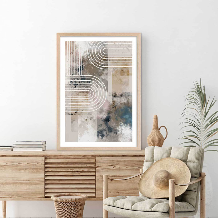 Affiche Arc Alto Affiche + cadre en bois - Chêne