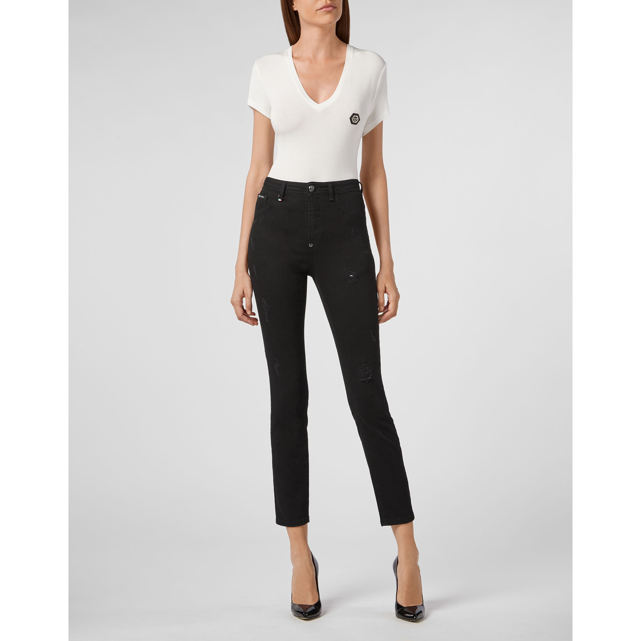 PHILIPP PLEIN High Waist Jegging Statement