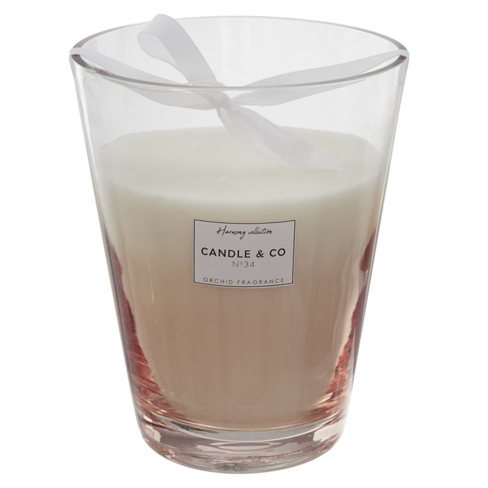 Bougie Parfumee Vase Beige Harmony H23cm