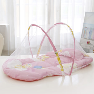 Mosquitera plegable portátil para bebés con colchón y almohada. 60x58x55cm.