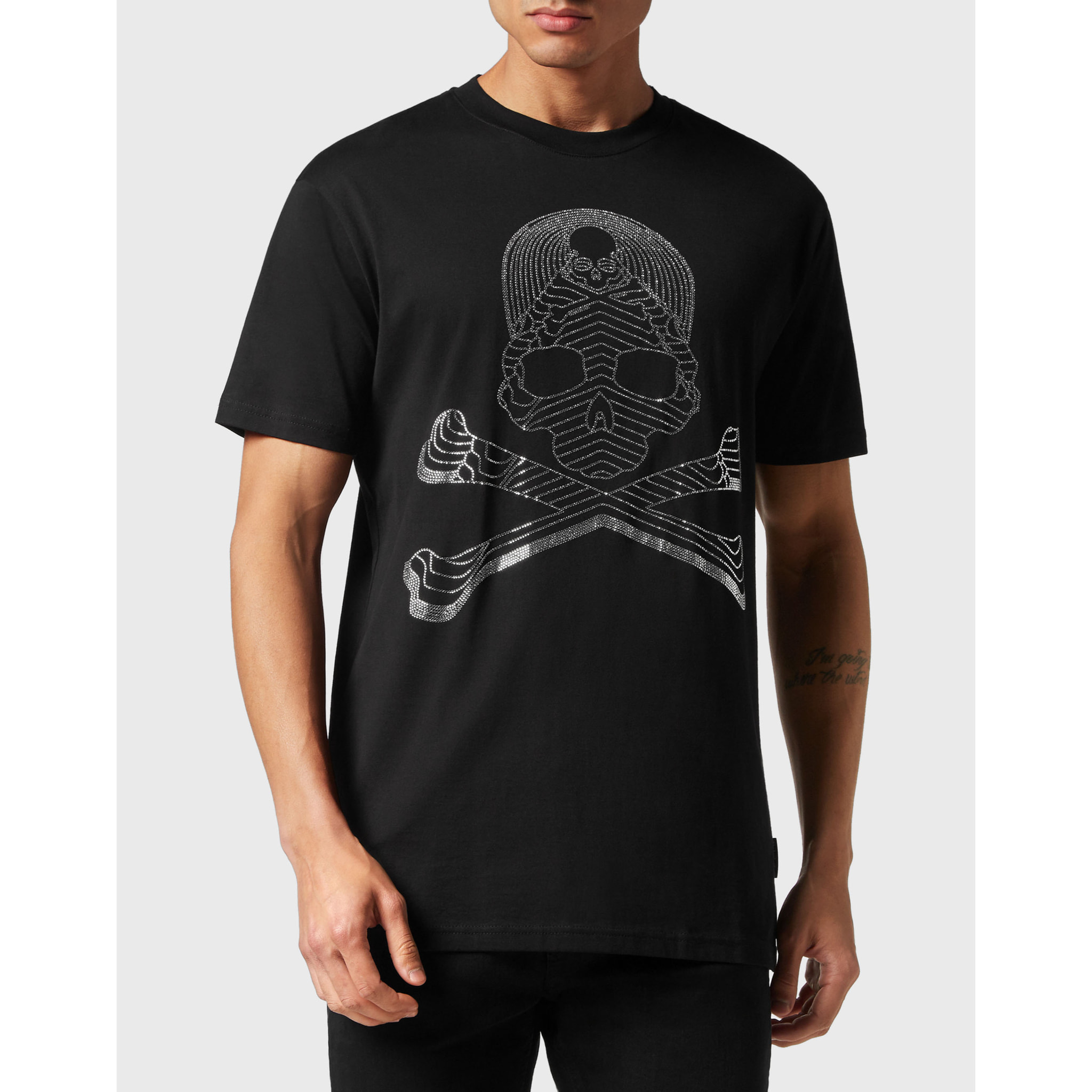 PHILIPP PLEIN T-Shirt Round Neck SKULL&BONES