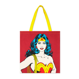 Shopper Excelsa Wonder Woman, cotone, 41,5 x 41,5 cm, multicolore