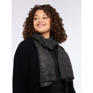 Fiorella Rubino - Foulard lungo effetto brillante - Nero