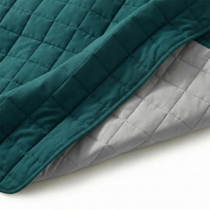 Copriletto una piazza e mezza estivo leggero double face 210x260 cm, trapunta estiva traspirante e morbida, coperta primaverile elegante e moderna, design reversibile per doppio stile, ideale per stagione calda, resistente e facile da lavare