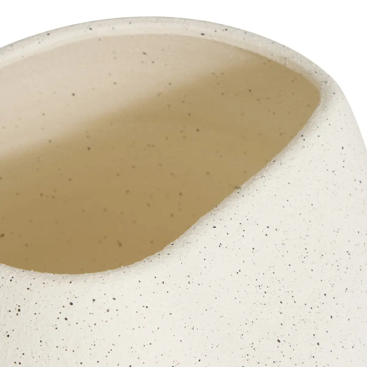 Vase Sien H29,5cm grès blanc