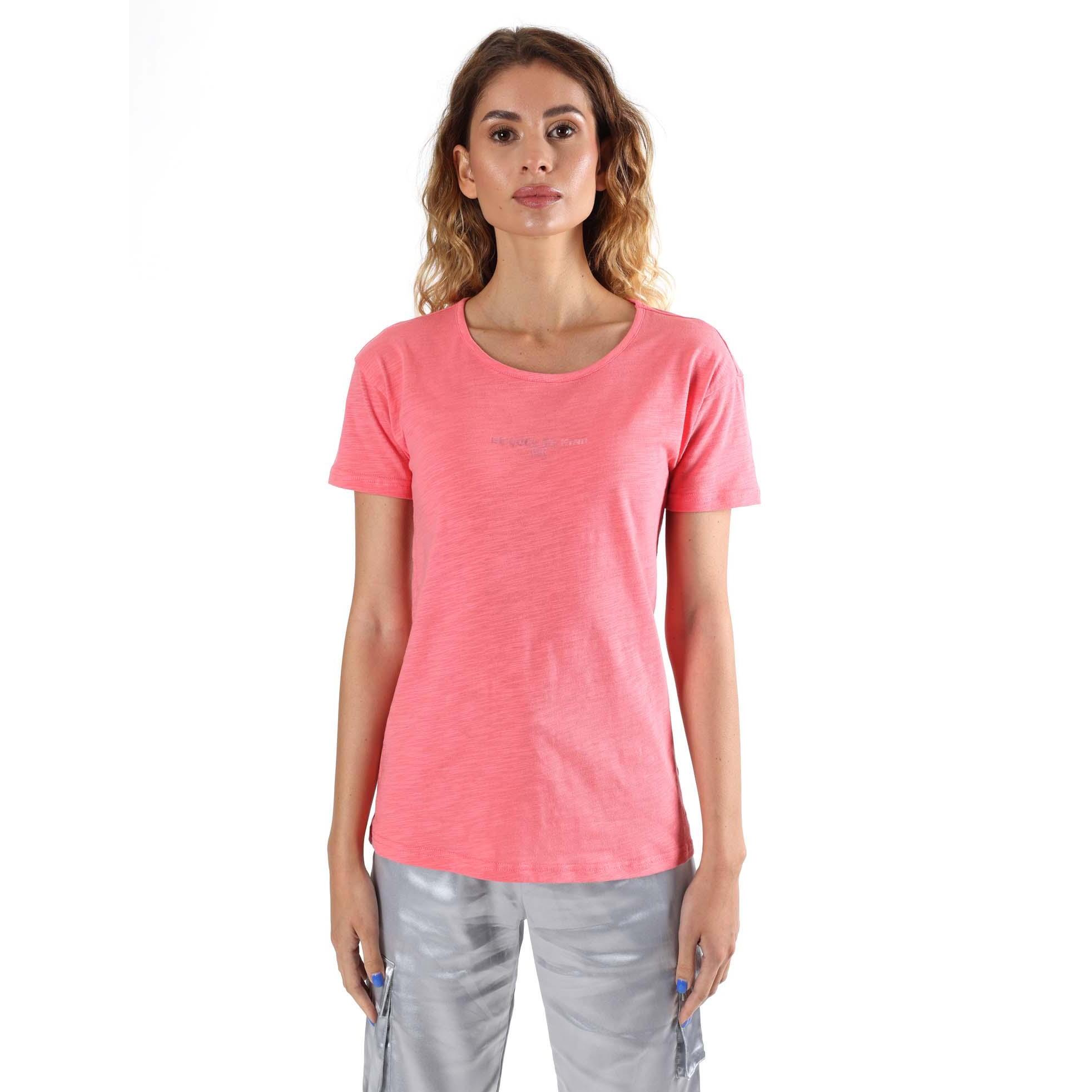 T-shirt donna Leone 1947 Apparel con grafica metallica. Look casual moderno.