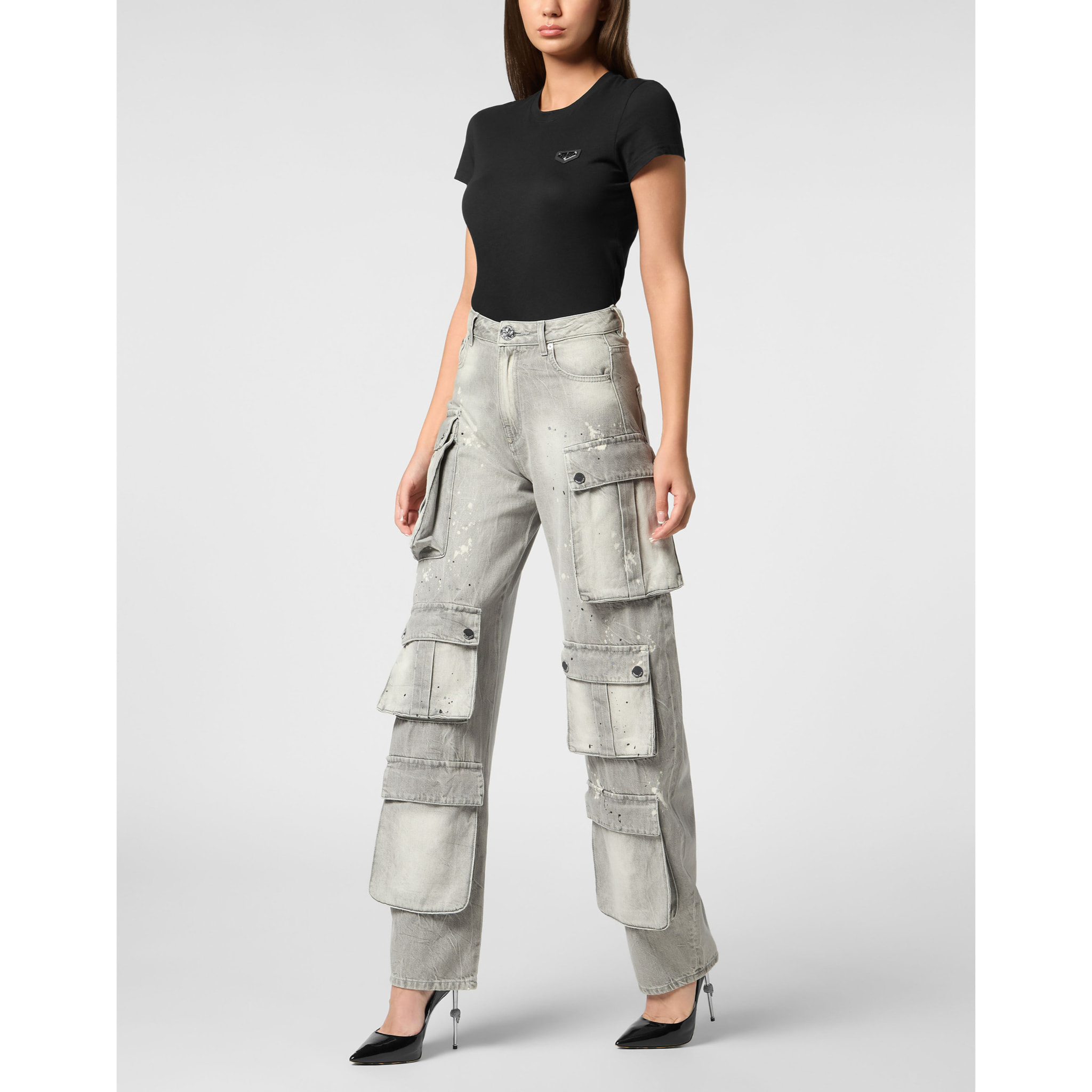 PHILIPP PLEIN Vaqueros Cargo Regular Fit