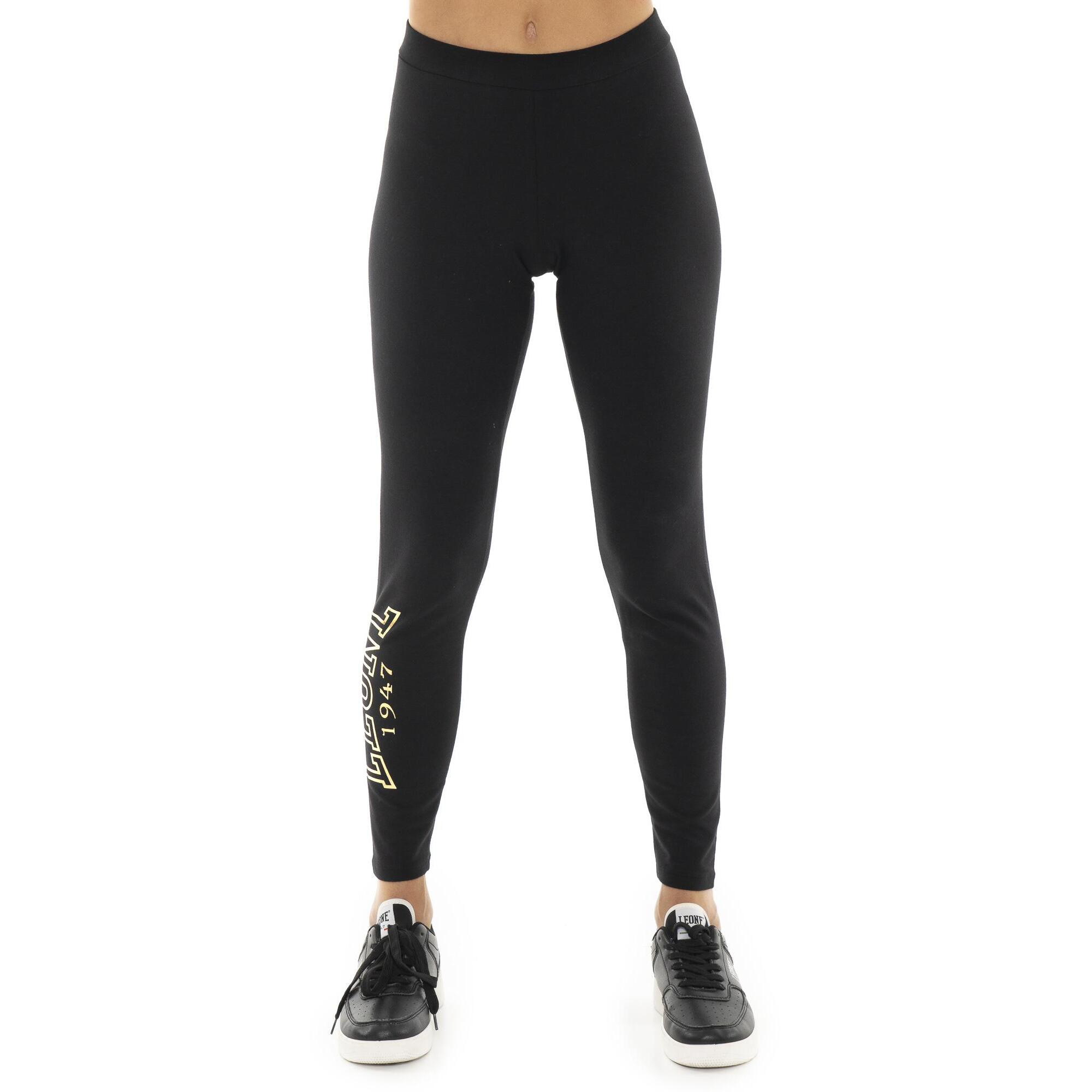Leggings da donna in cotone elasticizzato Leone 1947 Gold Studs