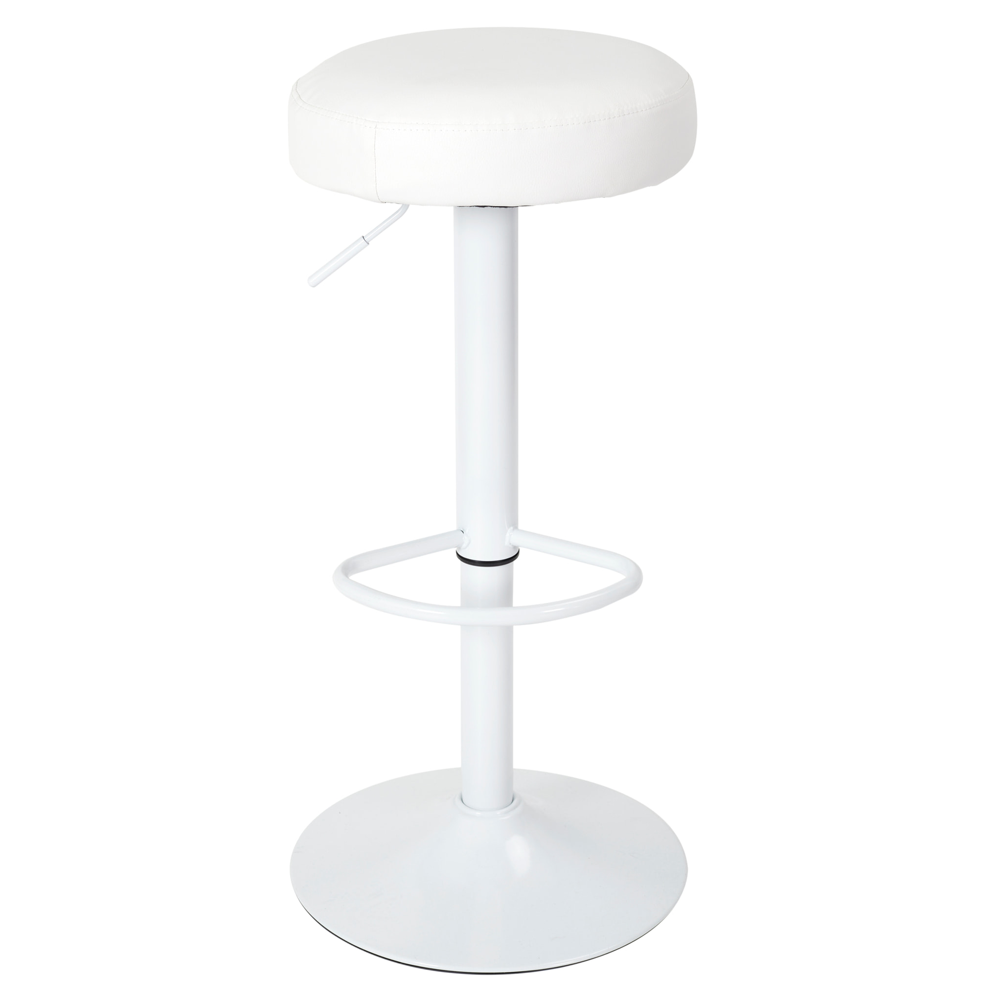 Tabouret De Bar Reglable Mumford Blanc - Lot De 2