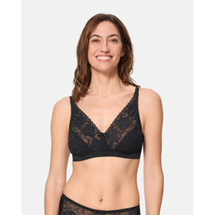 Sujetador sin aros de encaje reciclado floral