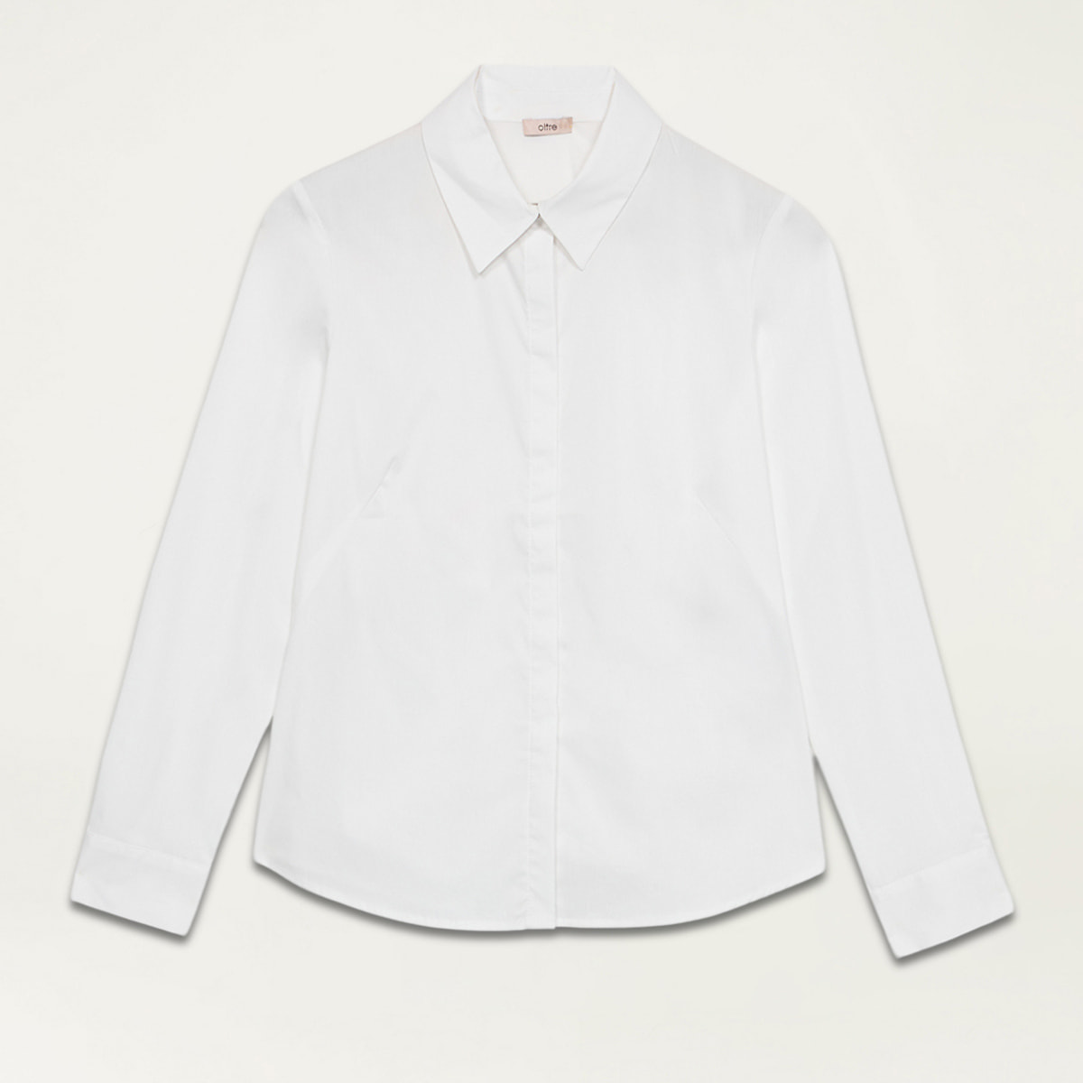 Oltre - Shirt with jewel button - Blanco