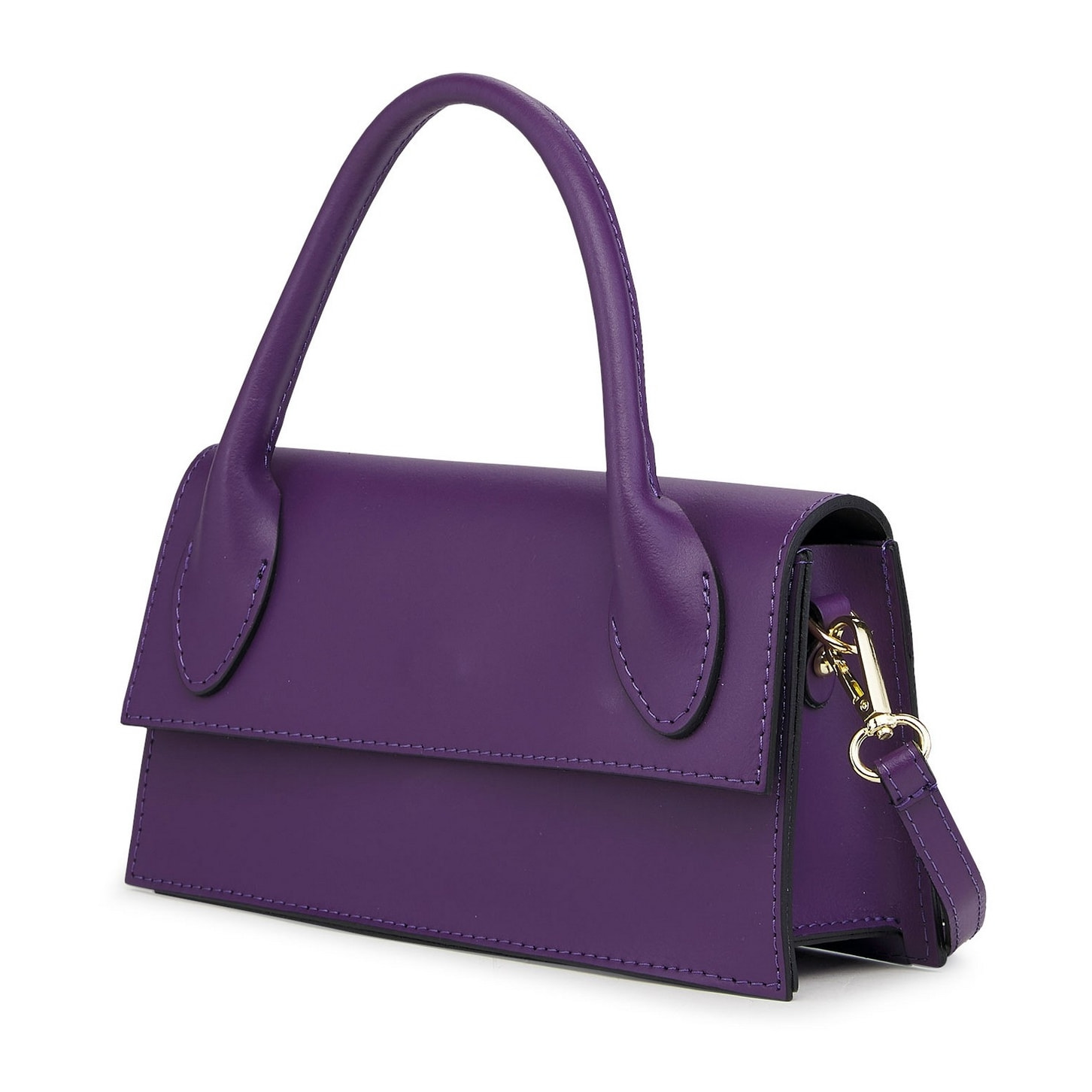 Borse Donna colore Viola-in pelle Made in Italy 22x18x8cm