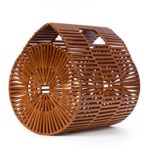 Zerfaliu bolso de mano de madera.