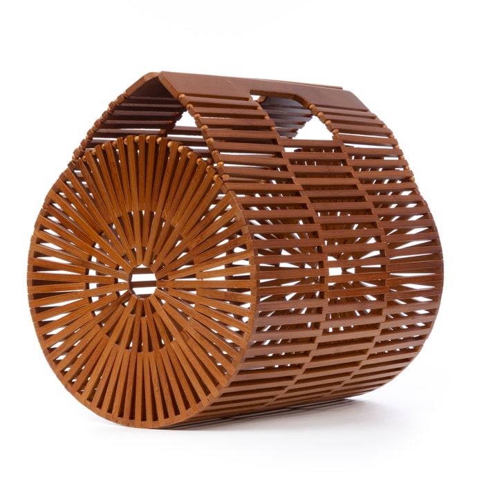 Zerfaliu bolso de mano de madera.