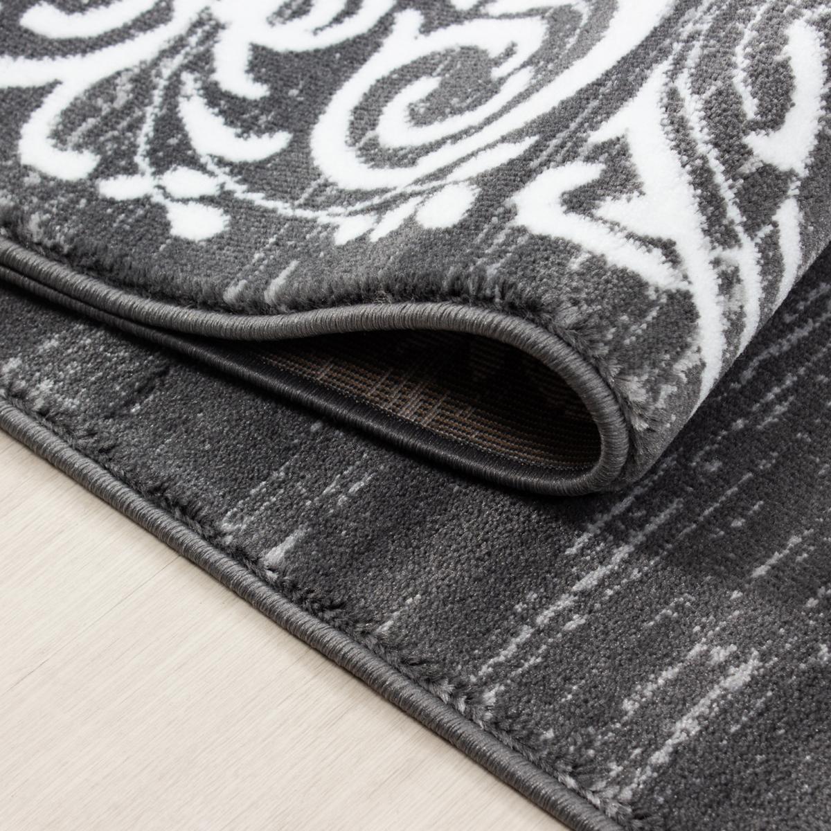 Tapis salon et chambre tissé motif baroque PEDU