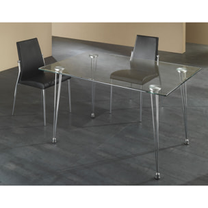 Tomasucci Lot de 4 CHAISES MARGO' BLACK Noir