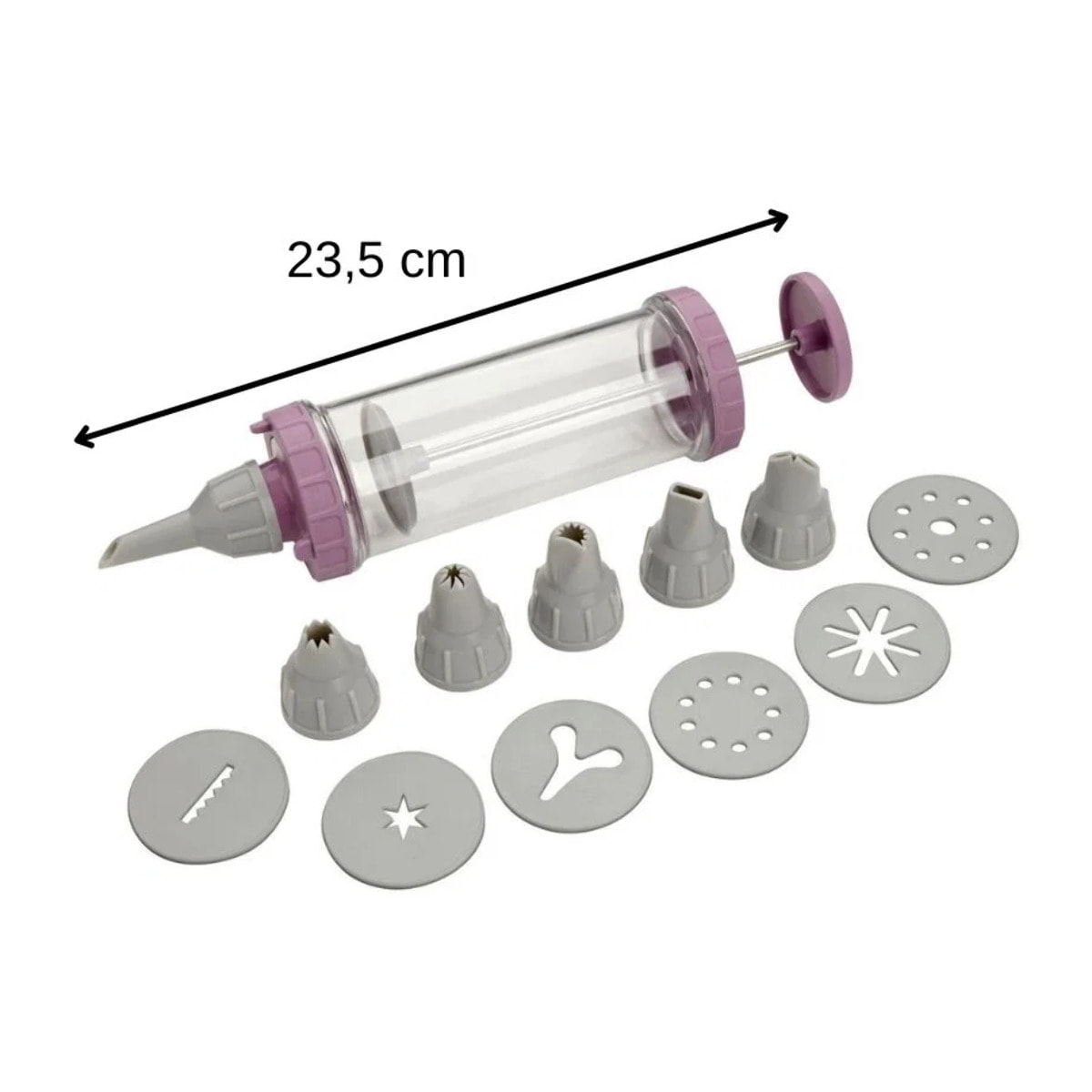 Seringue de pâtisserie et 6 embouts et 6 disques à motifs Zenker Sweet Sensation