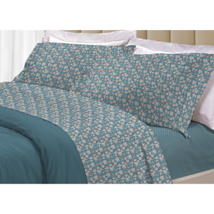 Completo Lenzuola 100% Cotone Linea 3027 Provenza Verde