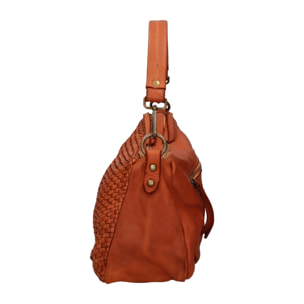 Borsa a spalla da donna - Modello Novella - Vera pelle - 31.0 x 18.0 x 12.0 cm
