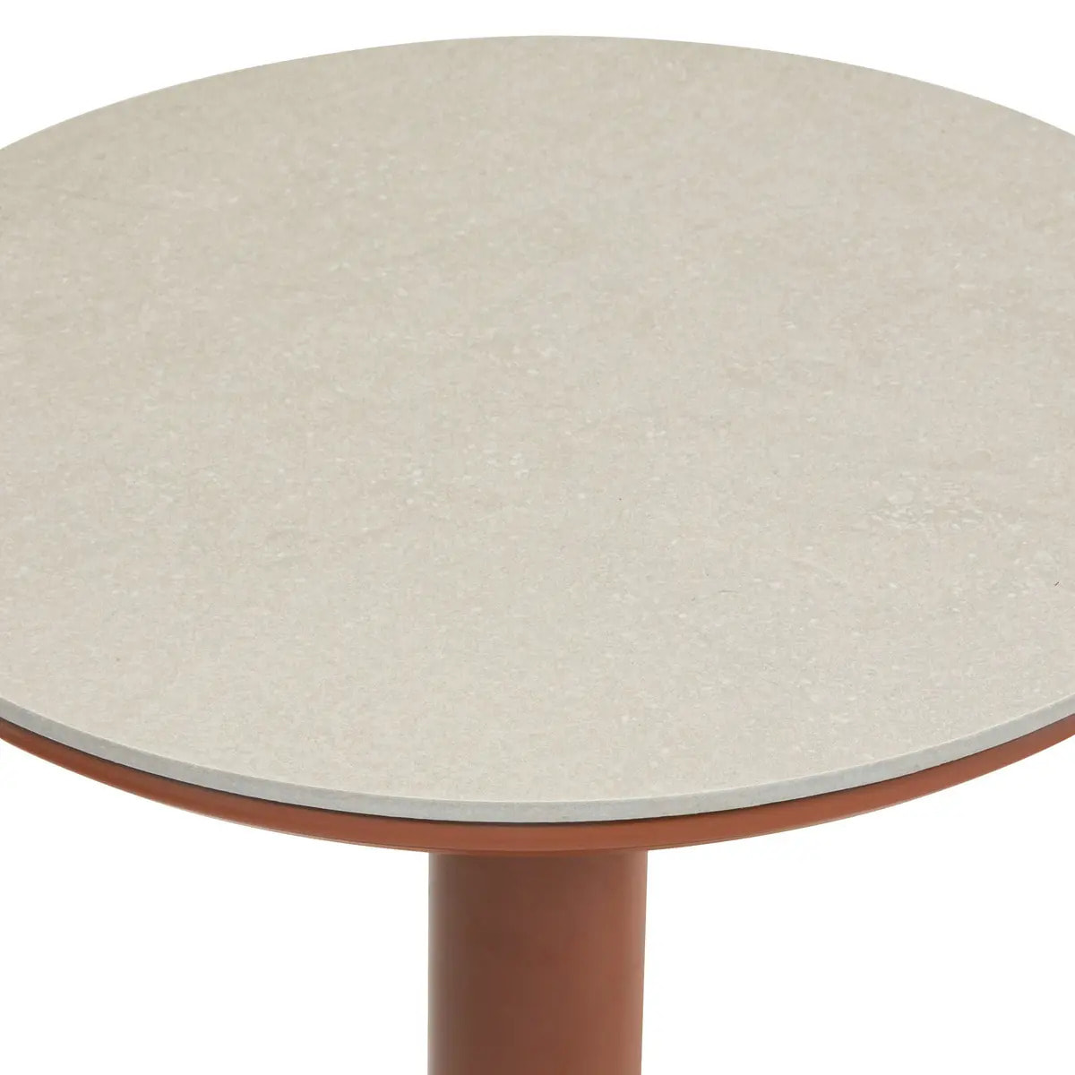 Table d'appoint de jardin Soletia 40x40x50cm acajou