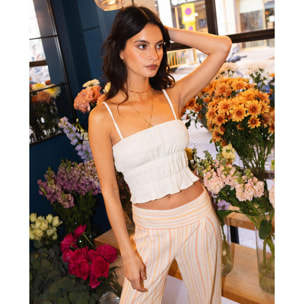 Blusa de mujer con cuerpo engomado