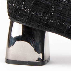 Zapato De Tacón - Negro - Altura: 5 Cm