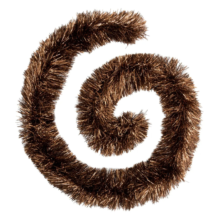 Guirlande de noël "Boa" brin fin bronze 150x8x2m