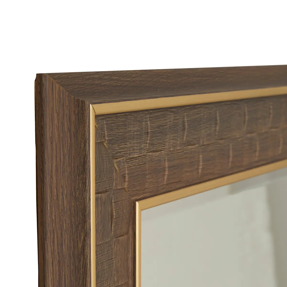 Miroir mural Anke marron 160x74cm