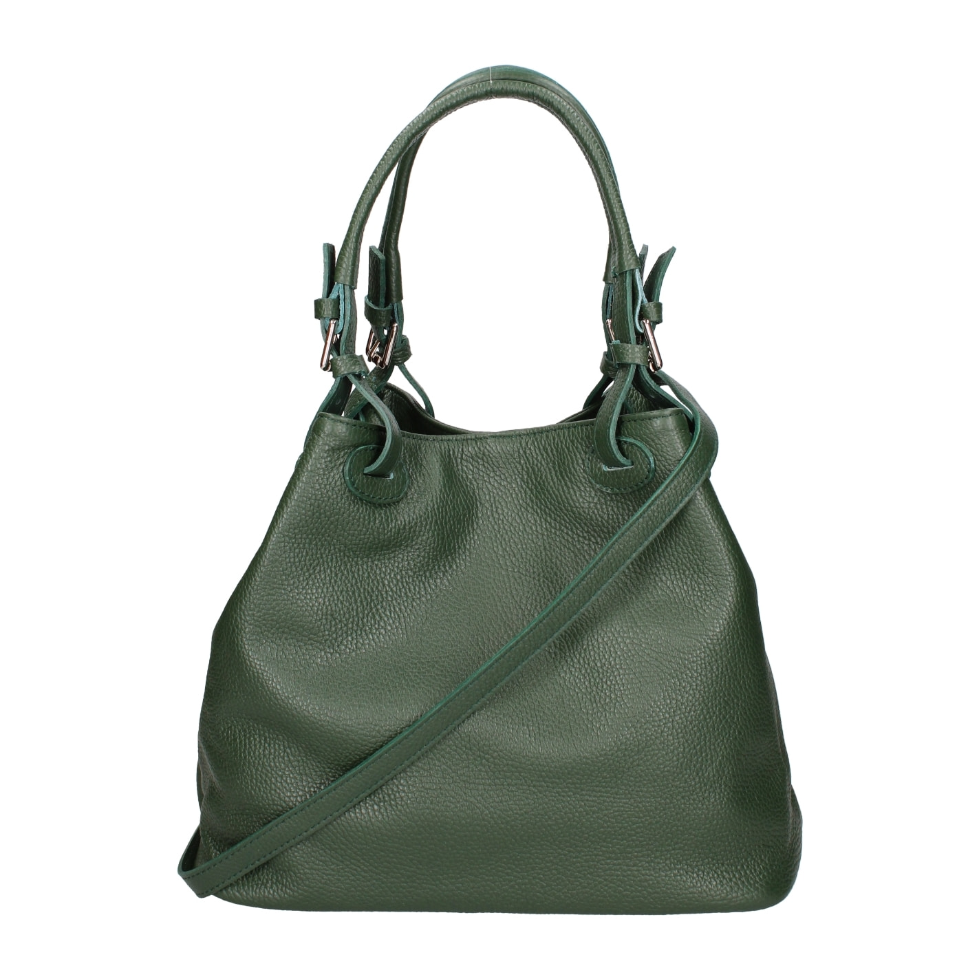 Borsa a spalla da donna In Vera pelle Made in Italy 29x32x17 cm