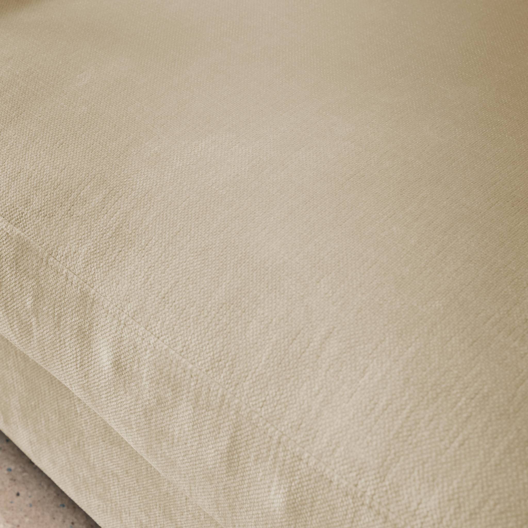 Canapé 2 places déhoussable tissu beige L 198 x P 88 x H 85cm - Neo