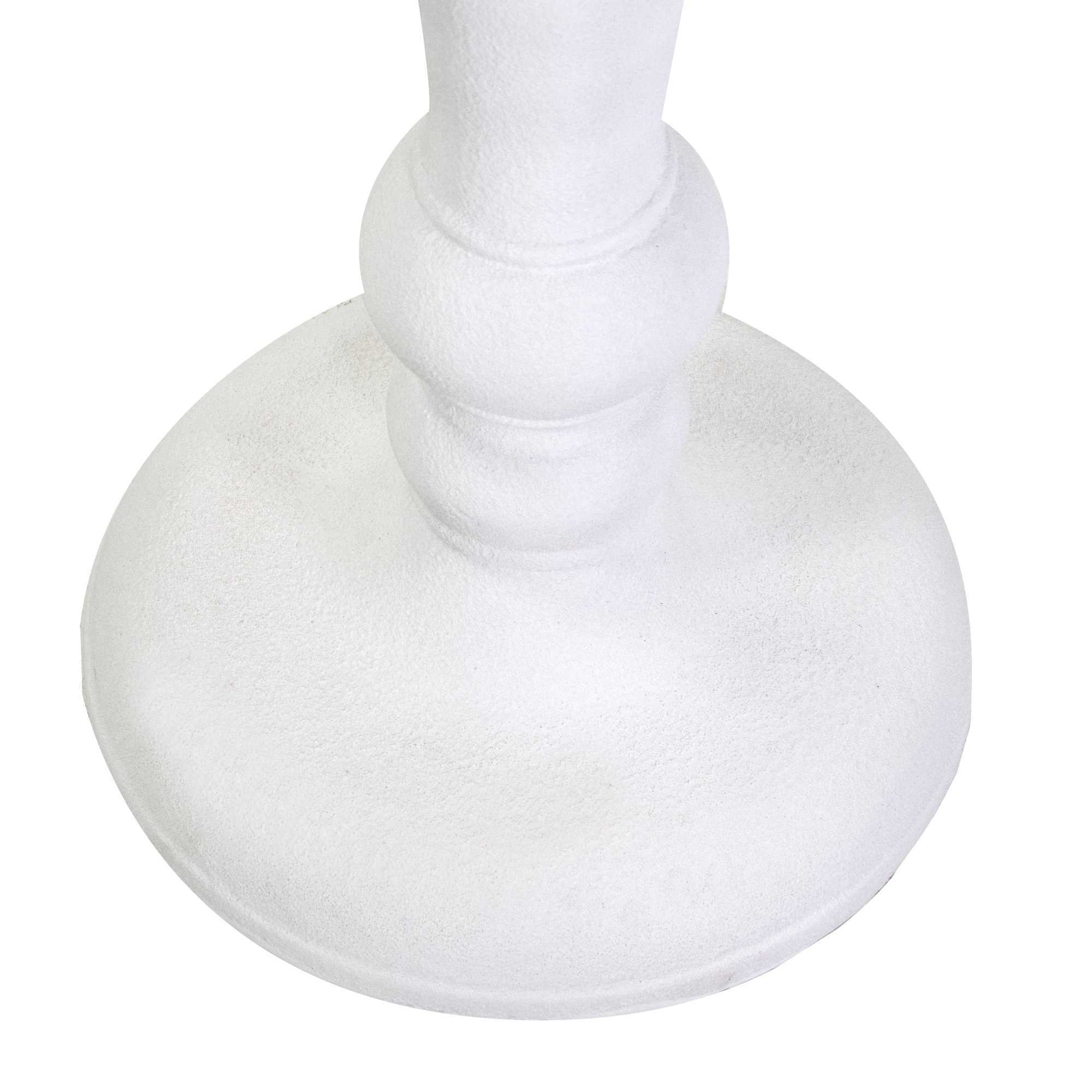 Portavaso in resina bianco tondo cm ø49h80,5