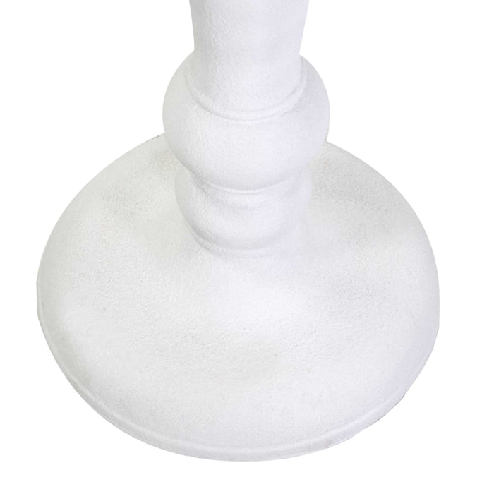 Portavaso in resina bianco tondo cm ø49h80,5