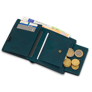 Cartera Hombre Piel Skpat Vintage Azul