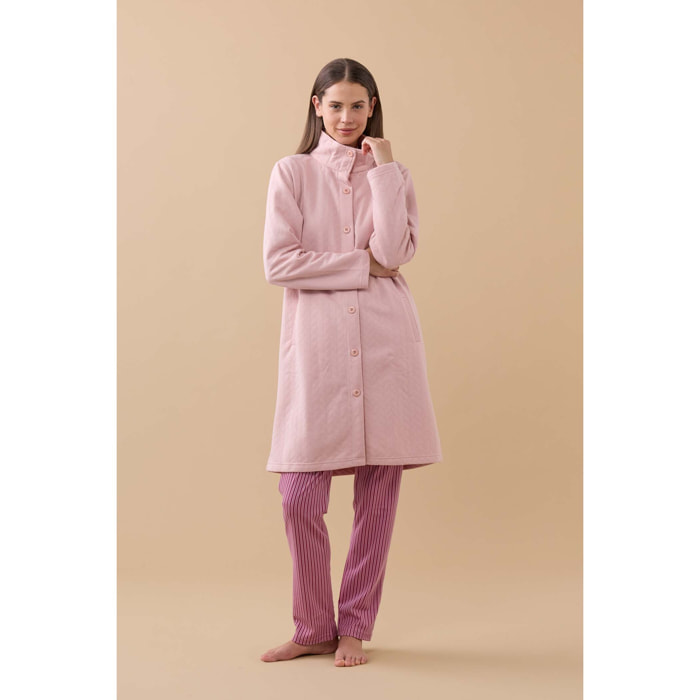 Vestaglia donna unity in metelassè con bottoni Noidinotte