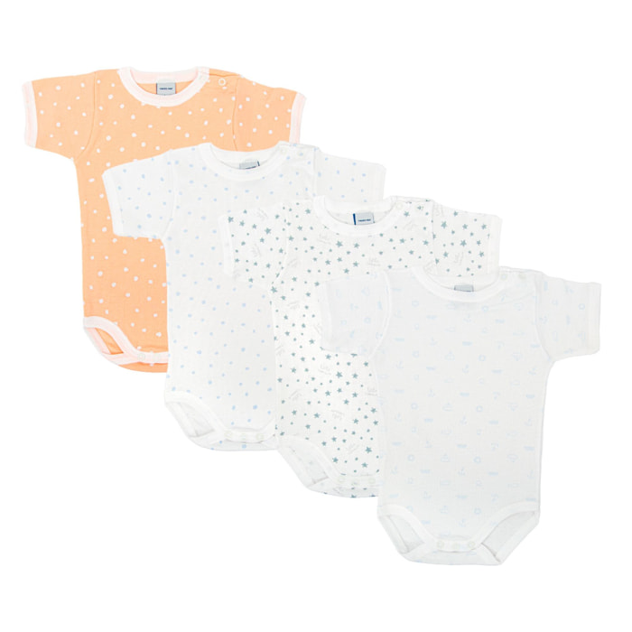 Pack 4 Body Ab. Hombro Manga Corta