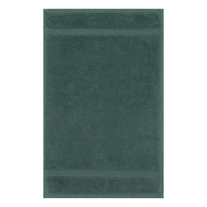 Serviette invites pur coton 550 g/m² uni anthracite Elea crepuscule