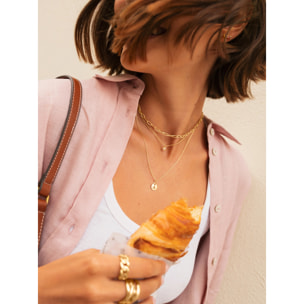 Collar Chic Acero Baño Oro