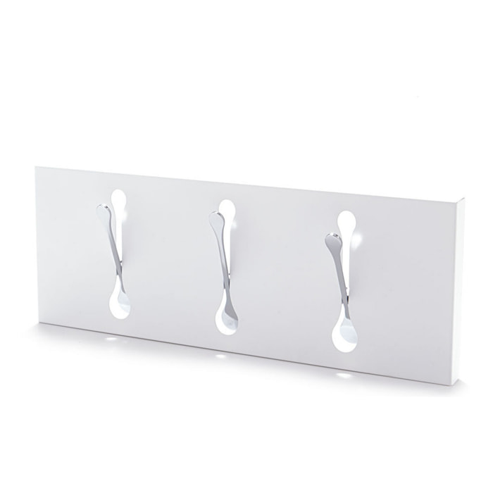 Oresteluchetta Appendiabiti da muro AUSTIN 3 WHITE