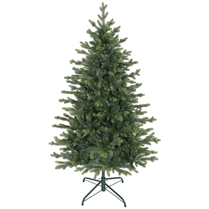 Sapin de Noël artificiel H.150cm épicéa grand réalisme 1202 branches piètement métal pliable vert