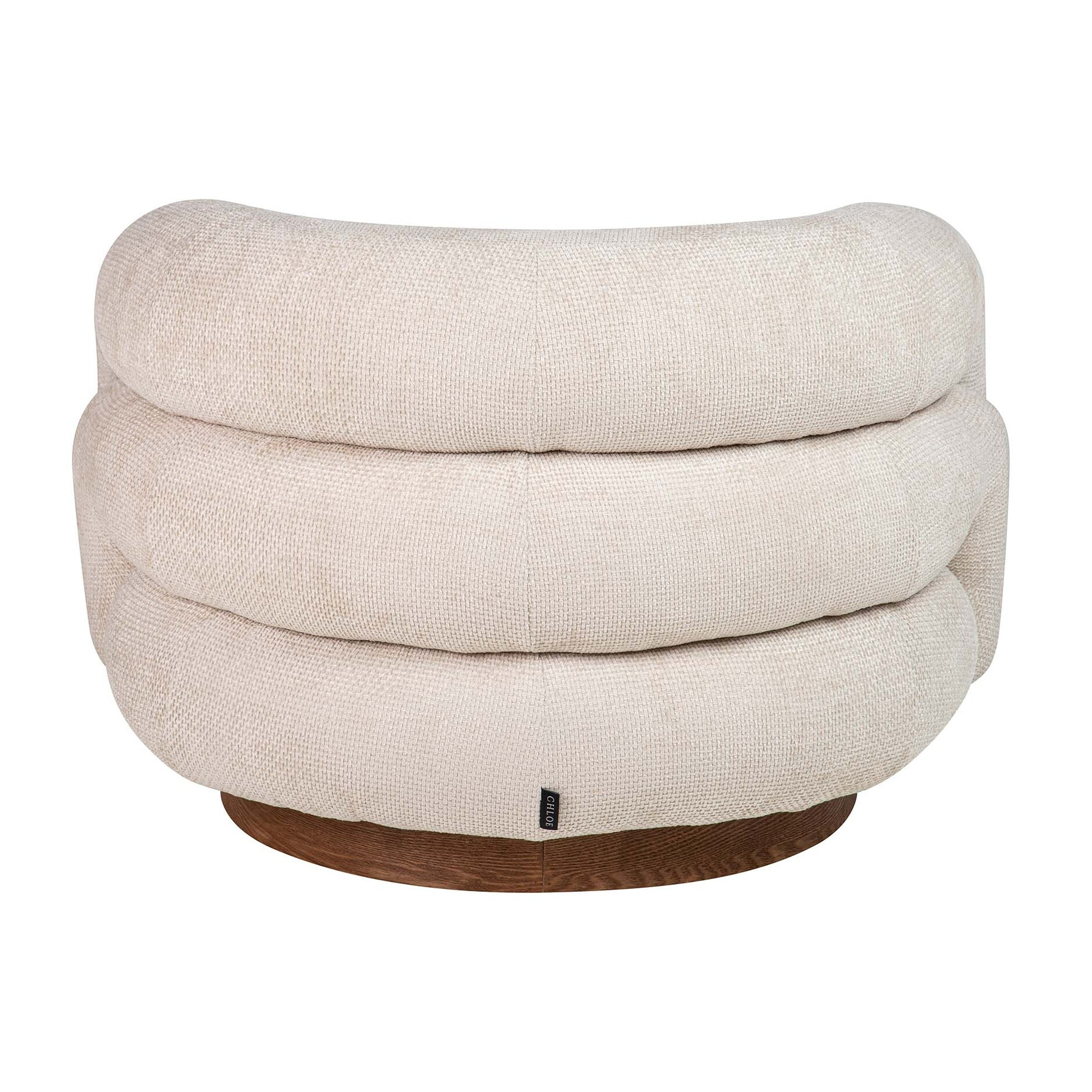 Butaca Chenilla Beige Flux 100x89x60 Cm