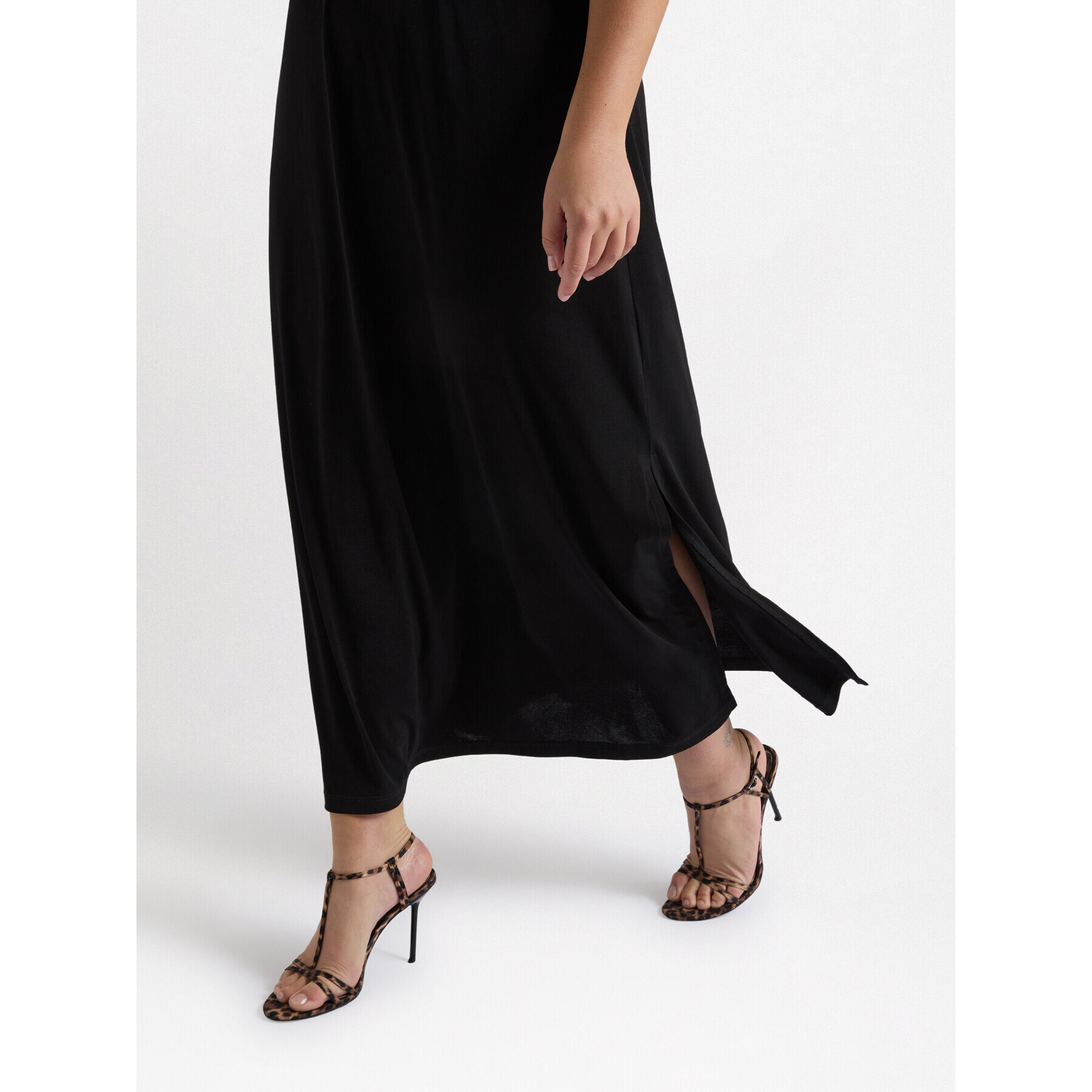 Fiorella Rubino - Vestido línea griega -DREAM - Negro