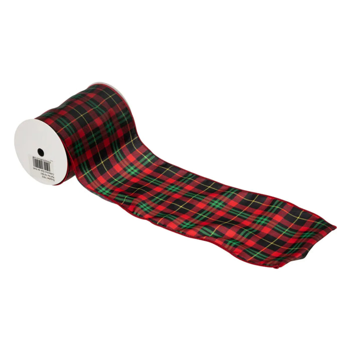 Guirlande ruban à motif tartan 5m x12