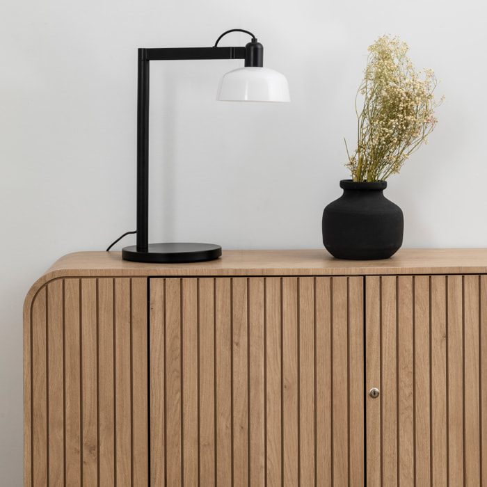 TATAWIN Sobremesa cristal blanca