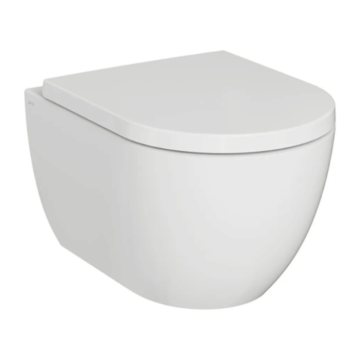 Cuvette WC suspendu sans bride M60 Vortexflush blanc avec abattant frein de chute